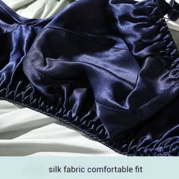 Soutien-gorge en soie Double couche sans armatures