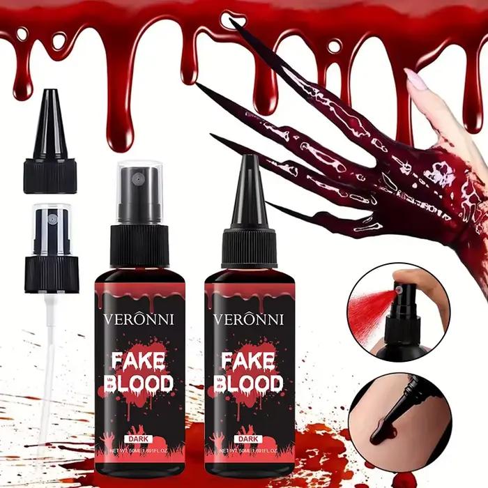 Faux Gel de sang réaliste, maquillage SFX Non toxique longue durée avec Texture de sang tachetée pour fête d'halloween, Vampire Zombie Monster