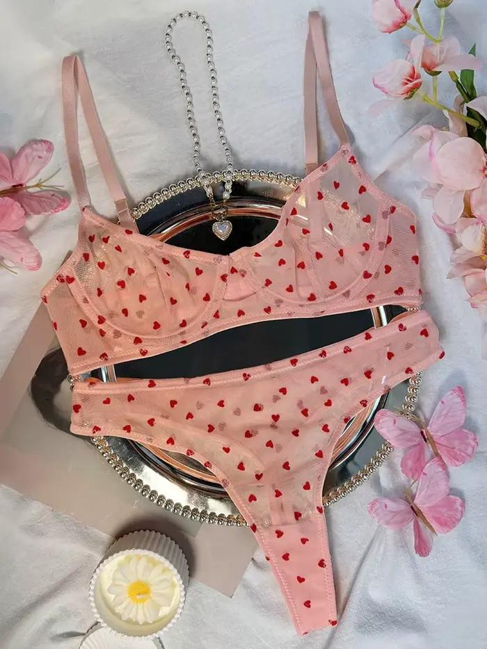 Ensemble de soutien-gorge Push up minimiseur en dentelle française