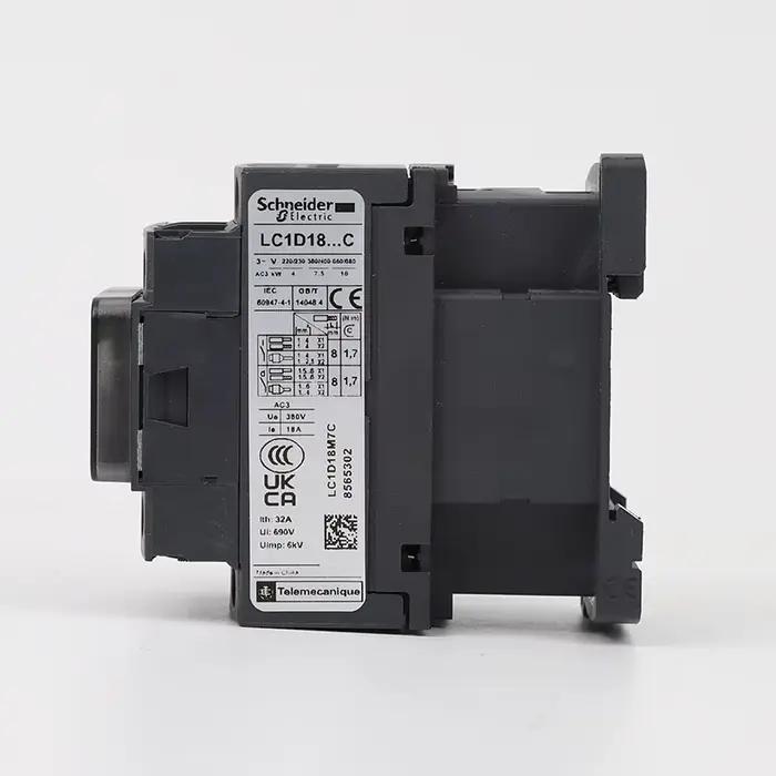 Contacteur AC Schneider Electric LC1D09 D12 D18 D25 D32 D38 D40 D50 D65 D80 D95 triphasé AC 24V 48V 110V 220V 380V