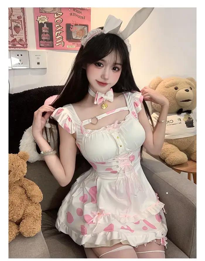 Passion mode Anime Sexy Lingerie robe de chambre mignon subdue tentation belle couleurs contrastées