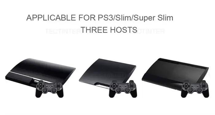 Manette sans fil Bluetooth pour console Sony PlayStation 3, compatible avec le contrôleur SIXAXIS de Sony.
