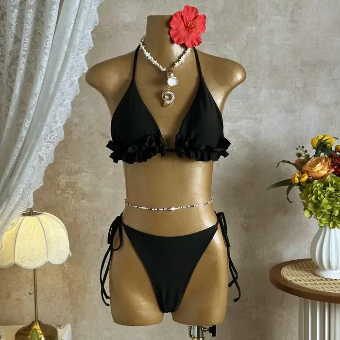 Ensemble de bikinis triangle pour femmes