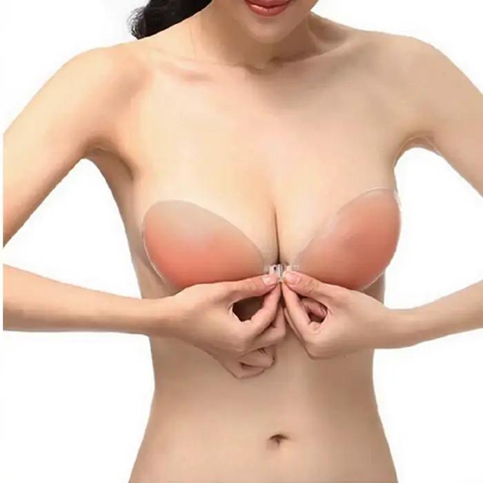 Soutien-gorge Invisible en Silicone pour femmes, Push-Up, Sexy, sans bretelles, adhésif, dos nu, rehausseur de poitrine, collant, pour mariage, Bikini