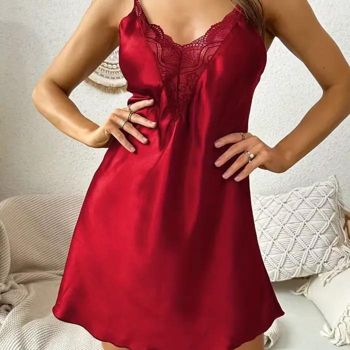 Fashion Ladies Lace Sexy Sling Nightdress Women's