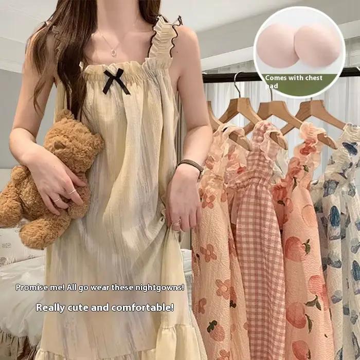 Chemise de nuit d'été pour femmes