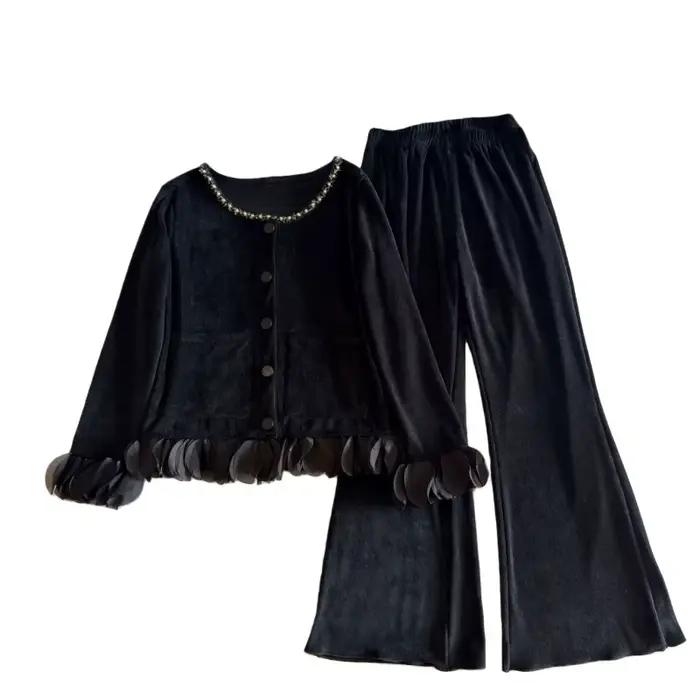 Pyjama Double face en velours pour femme
