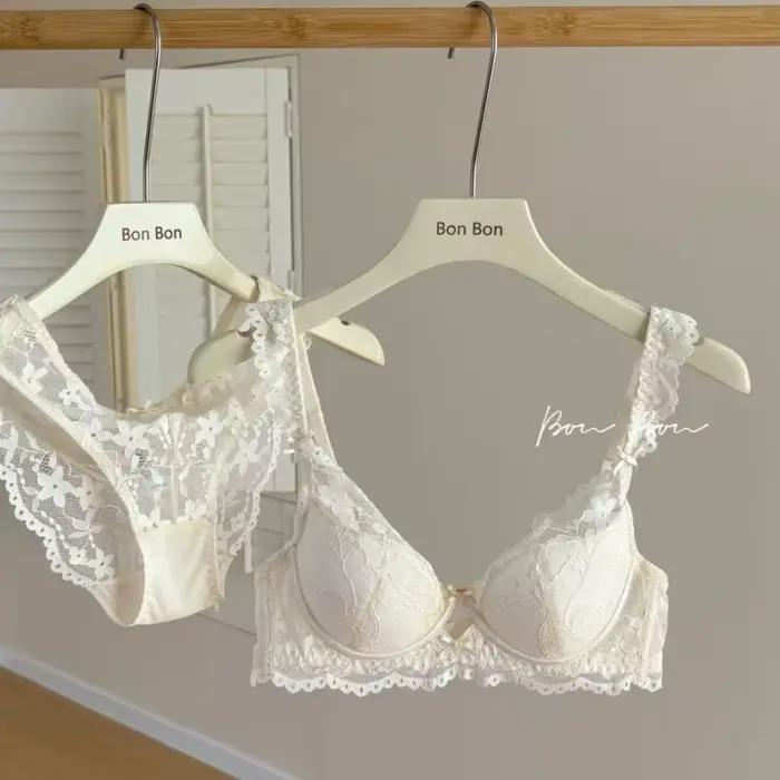 Ensemble de lingerie sexy en dentelle française pour femme