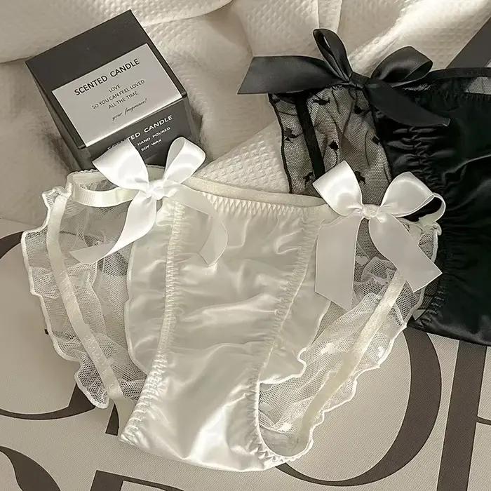 Culotte en dentelle à volants pour femmes