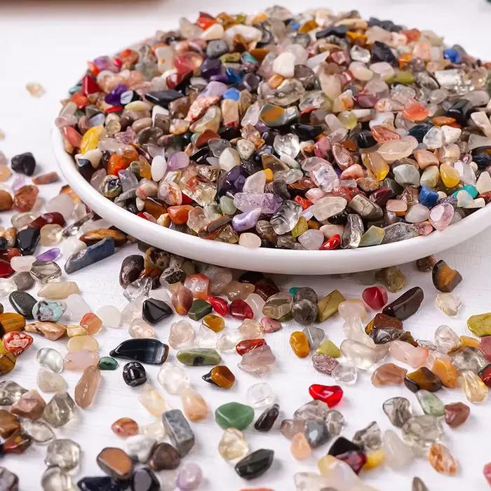 Gravier aux couleurs vives - naturellement poli, adapté aux pots de fleurs, aquariums, etc. |   Idéal pour les amphibiens et les reptiles