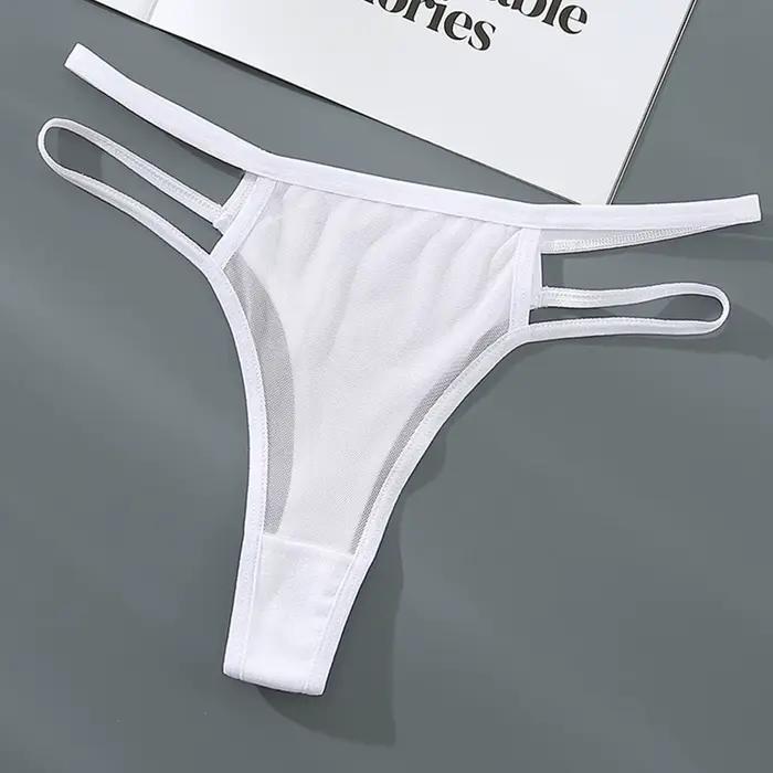 Femme taille basse t-back Lingerie femmes sous-vêtements pour Bikini culotte douce Hipster