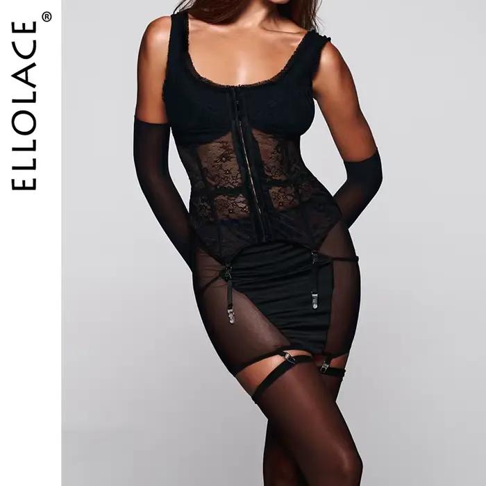 Ensembles de Lingerie Premium pour Femmes Ellolace : Soutien-gorge Tank Willowy