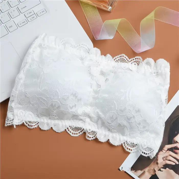 Soutien-gorge bandeau en dentelle pour femme
