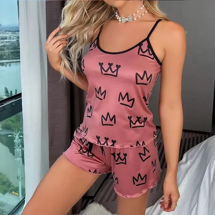 Ensemble pyjama pour femmes Y2K