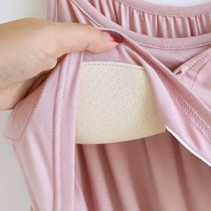 Chemise de nuit mi-longue pour femmes