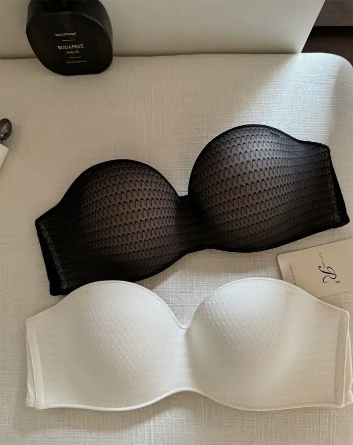 Shoulder straps removable non-marking large breasts show small underwear gathered breathable upturned bra women's lingerie