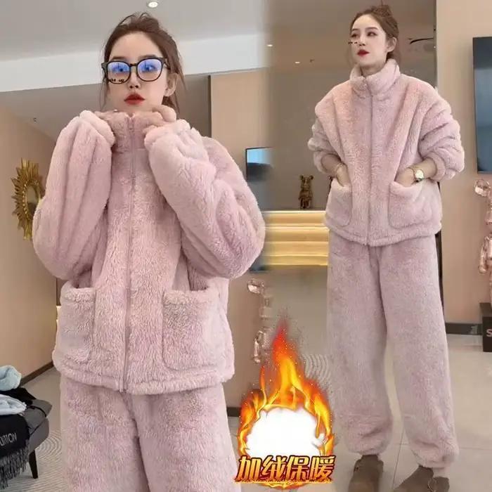 Ensemble pyjama chaud pour femmes