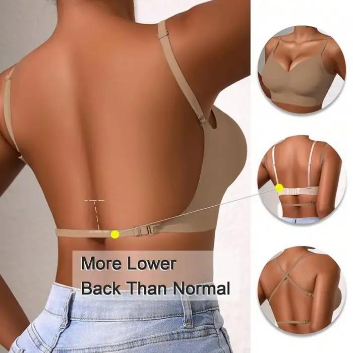 Femmes U dos nu sous-vêtements Sexy confortable soutien-gorge élastique sans trace respirant soutien Invisible beau dos