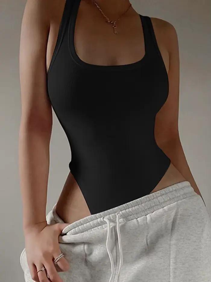 Body en tricot sans manches sexy pour l'été