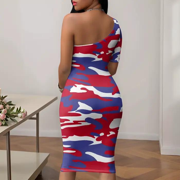 Robe sexy à une épaule pour femmes