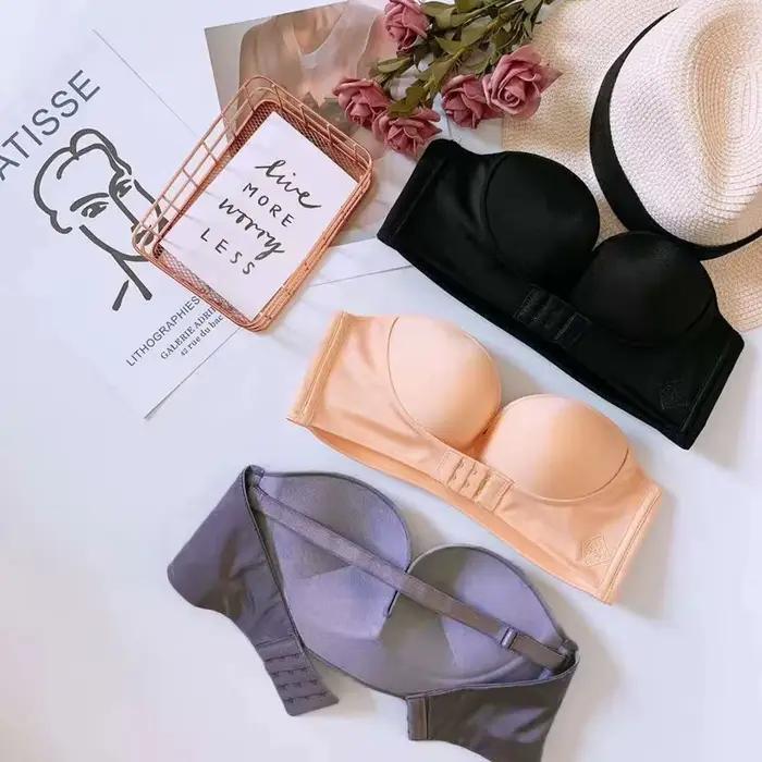 Fermeture avant Sexy Push Up soutien-gorge femmes soutiens-gorge invisibles sous-vêtements Lingerie pour femme brassière sans bretelles sans couture Bralette ABC tasse