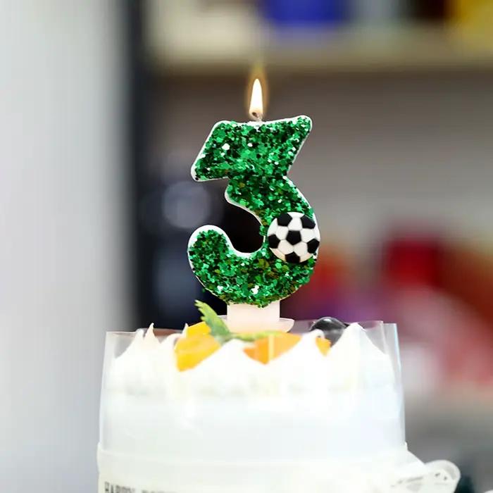 Toppers de gâteau de football pour le thème du sport, fournitures de décoration de gâteau, décor de football, ci-après l'anniversaire, ci-après le football, le Chi