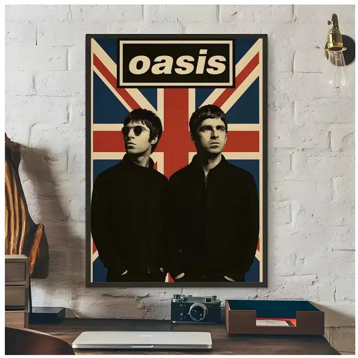 Affiche Britpop Rock O-Oasis, décoration artistique haut de gamme et cadeau pour la maison, salon, ornements pour la maison