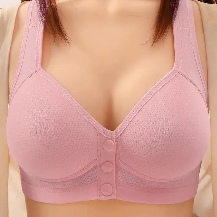 Soutien-gorge confortable en nylon à fermeture frontale pour femmes d'âge moyen et âgées