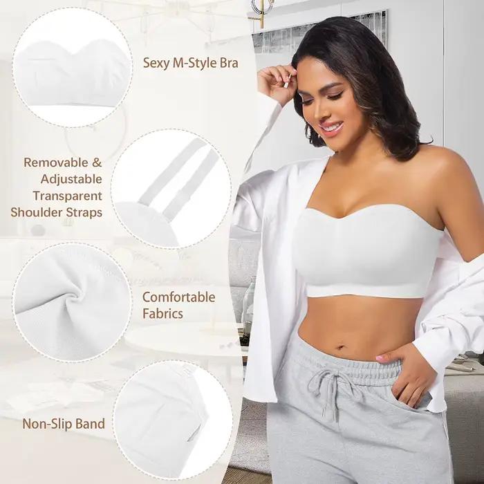 Soutien-gorge Invisible sans bretelles en forme de M pour femmes