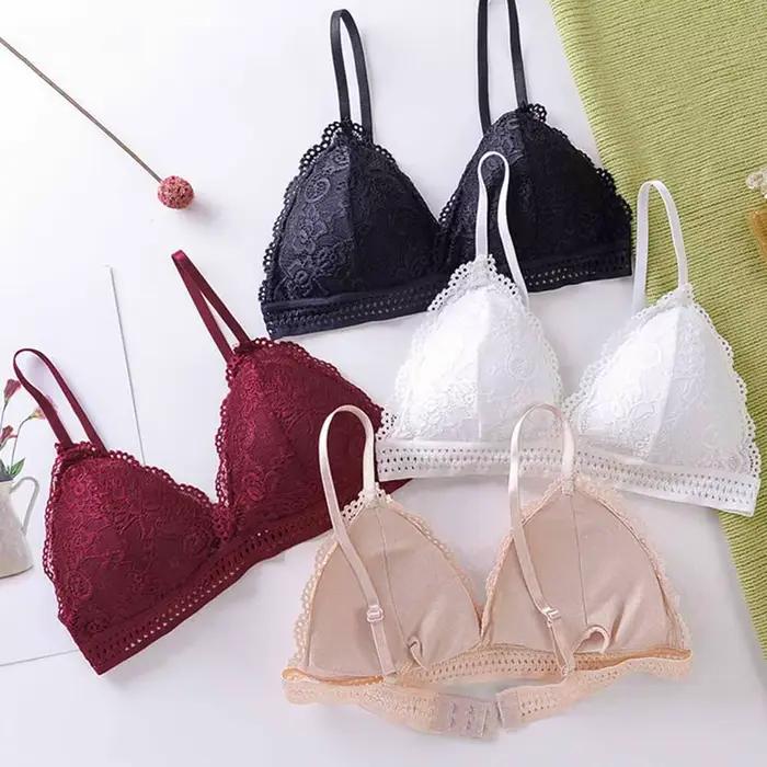 Soutien-gorge français en dentelle fine pour femmes