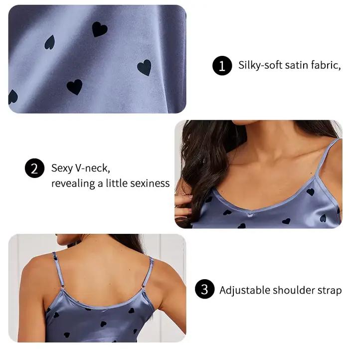 Pyjama imprimé cœur pour femme
