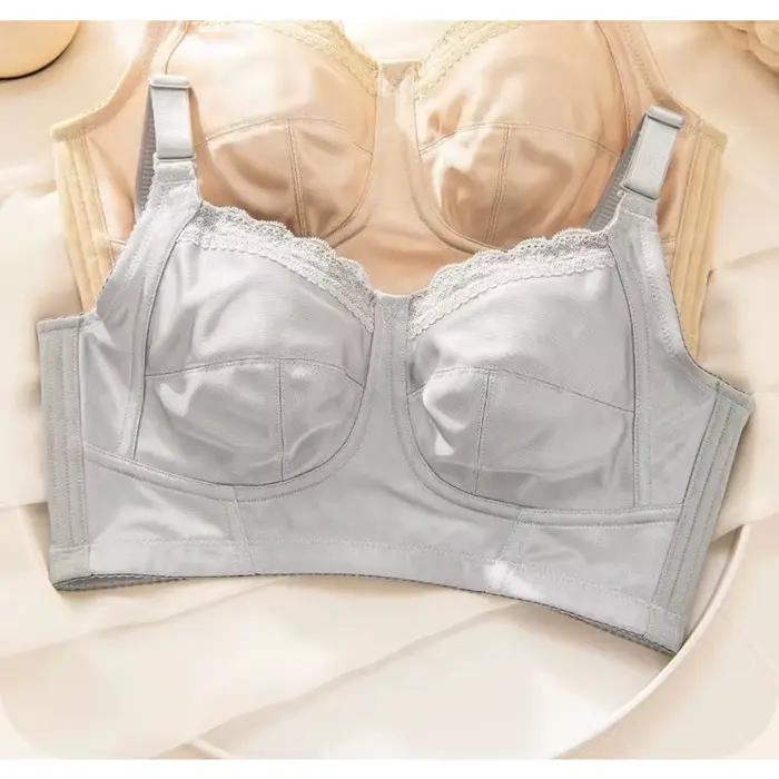Soutien-gorge sans fil buste complet grande taille femmes couverture complète minimiseur soutien confort quotidien
