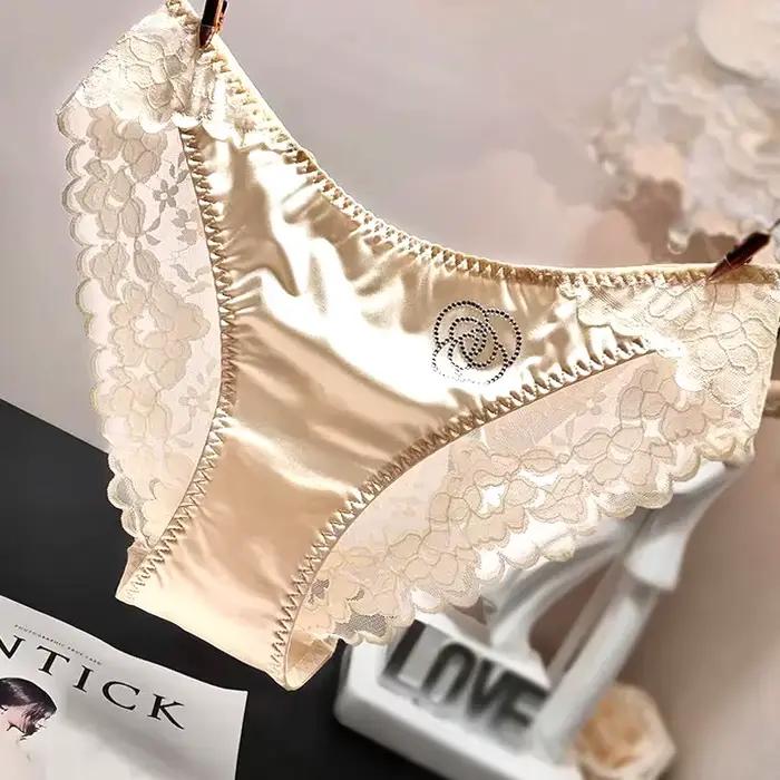 Culotte Sexy en Dentelle de Style Français pour Femme