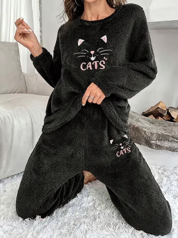 Ensemble de pyjama en velours pour femme