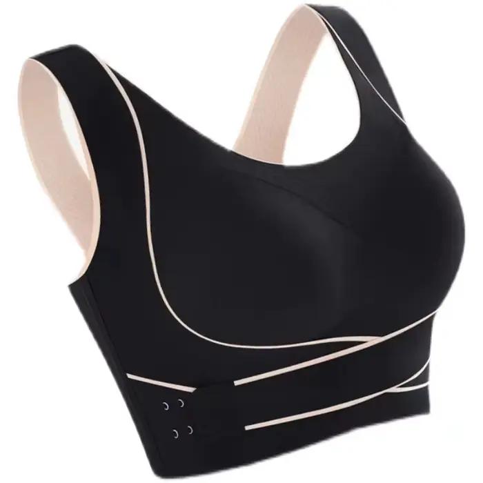 Soutien-gorge gilet à boucle avant croisée