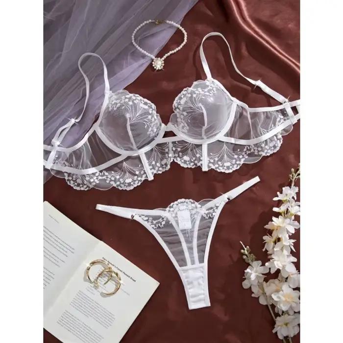 Ensemble de sous-vêtements en forme d'éventail pour femmes
