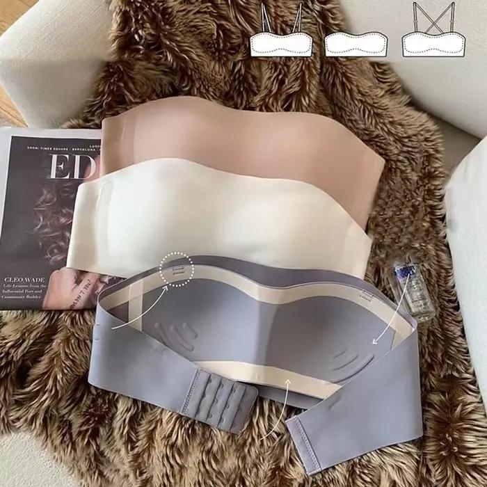 Soutien-gorge sans bretelles Sexy pour femmes, Push Up, sans fil, efficace, antidérapant, sans couture, Invisible, sans bretelles, Lingerie