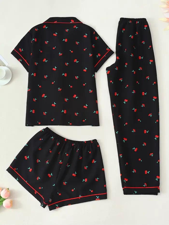 Pyjama femme, col tailleur