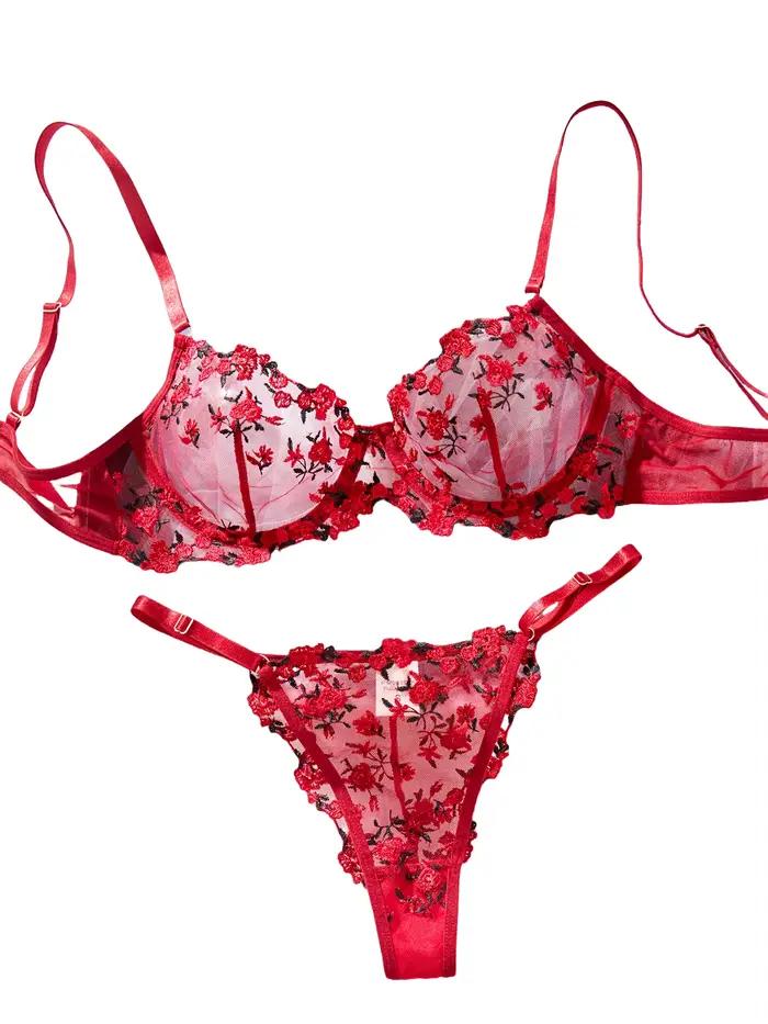 Ensemble de Lingerie transparente Sexy