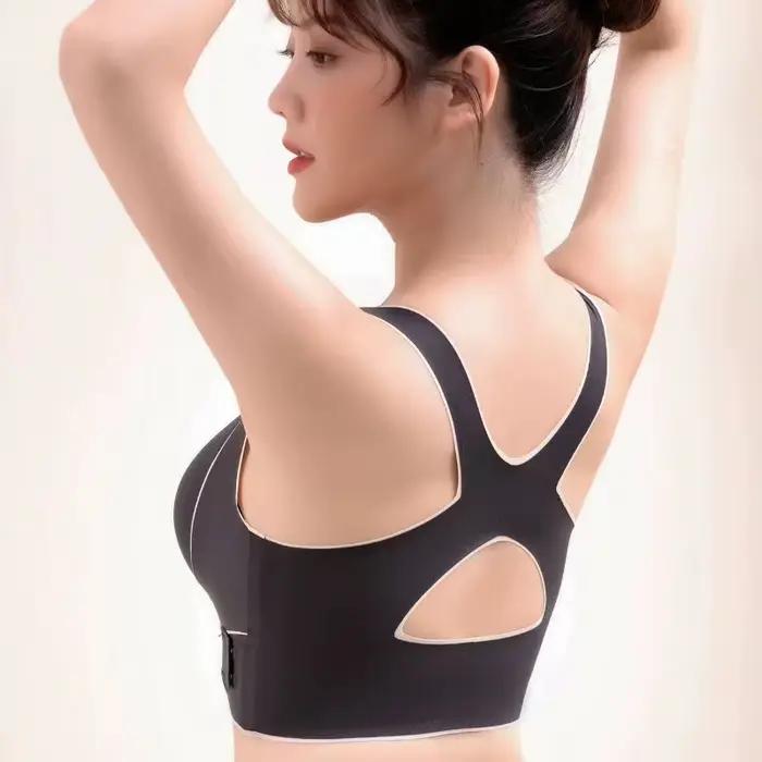 Soutien-gorge gilet à boucle avant croisée