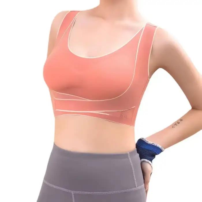 Soutien-gorge gilet à boucle avant croisée