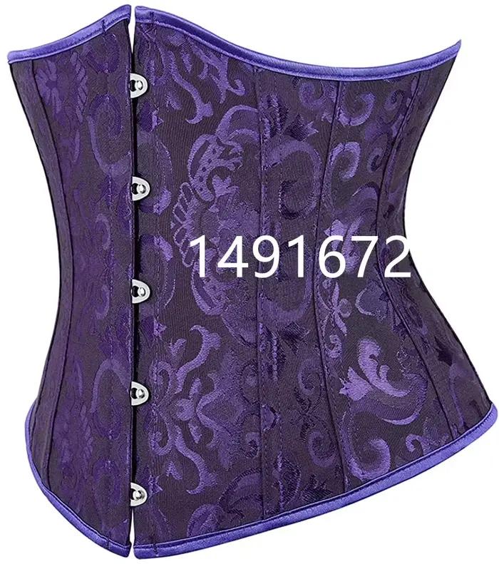 Corset sous le buste violet pour femmes