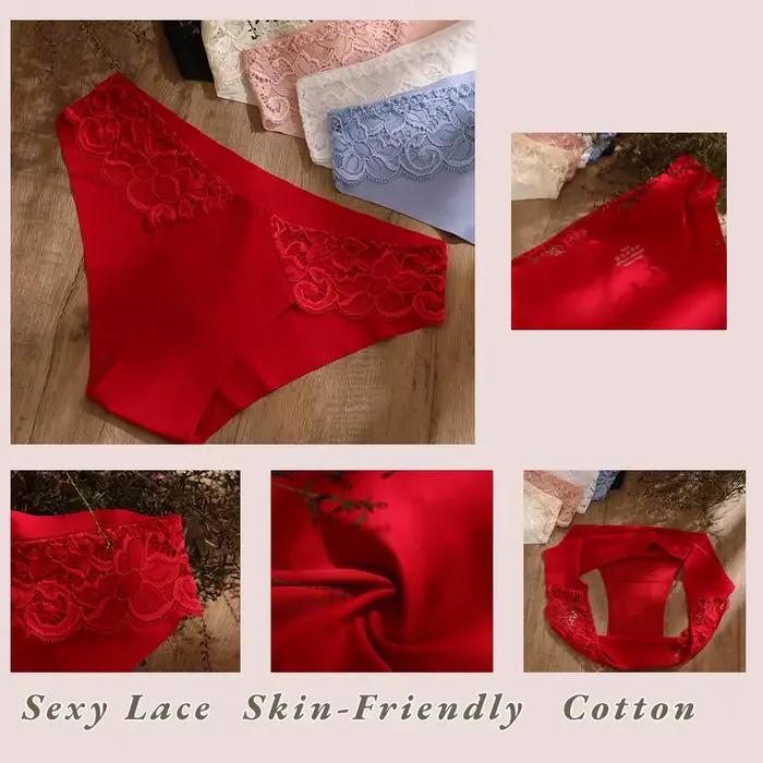 Culotte femme Sexy dentelle péripective sans couture sous-vêtements féminins solide élasticité slips pour dames belle Lingerie caleçon nouveau