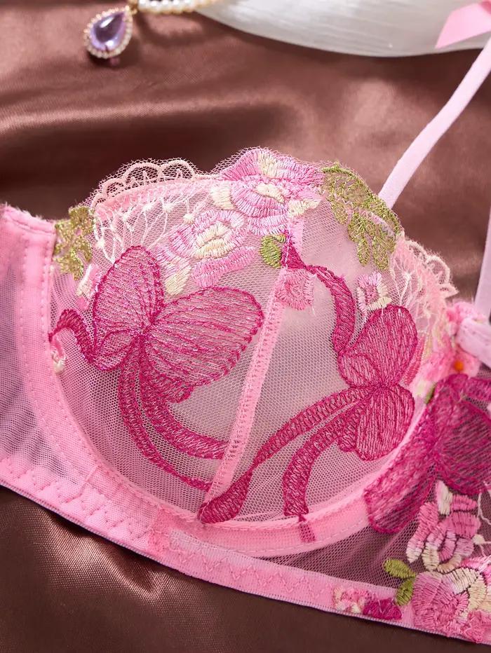 Ensemble de lingerie rose esthétique Coquette