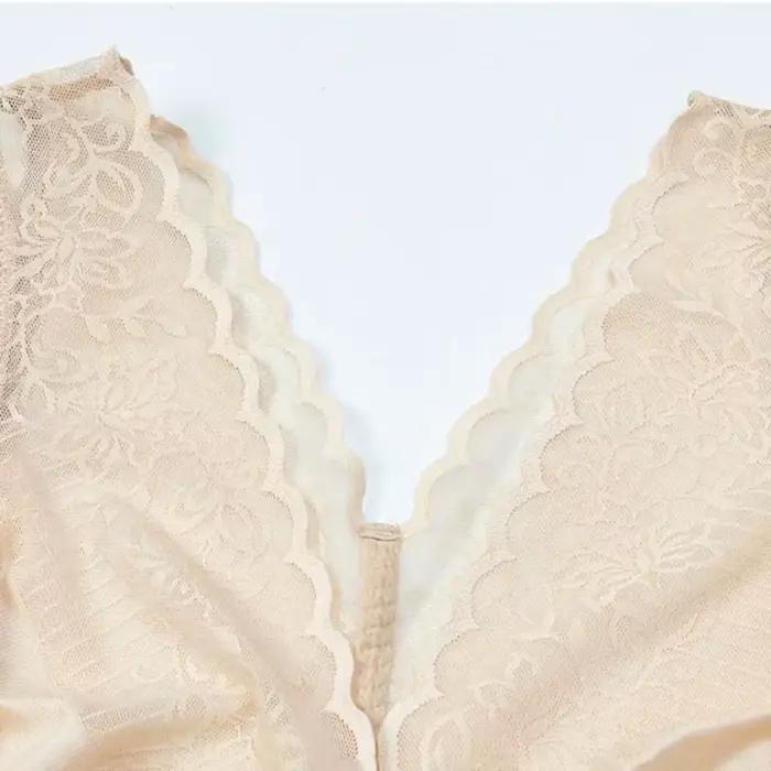 Body amincissant en dentelle élastique à fleurs, culotte fine sans couture post-partum, Lingerie modelante, Corset pour femmes, combinaisons pour femmes