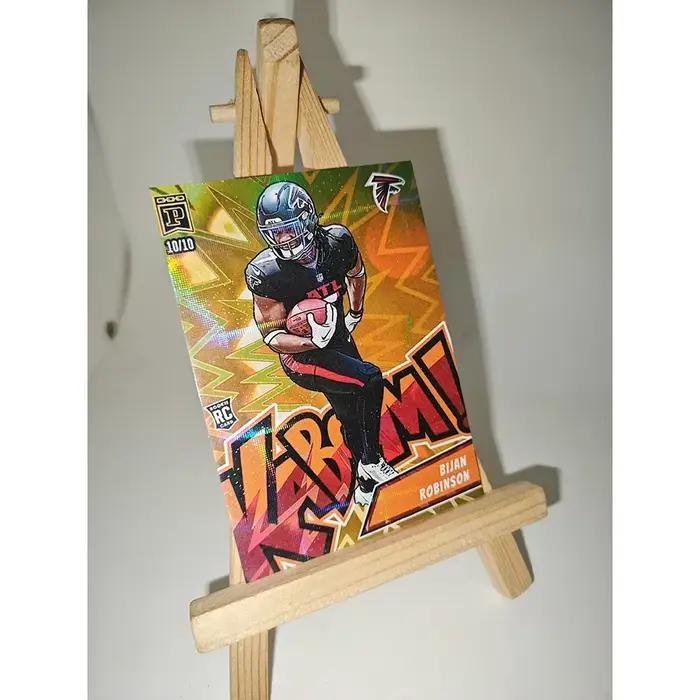 Cartes de rugby sportives Kaboom DIY TOM BRADY PATRICK AARON RODGERS BIJAN Cartes à collectionner laser colorées Cadeaux de vacances pour garçons