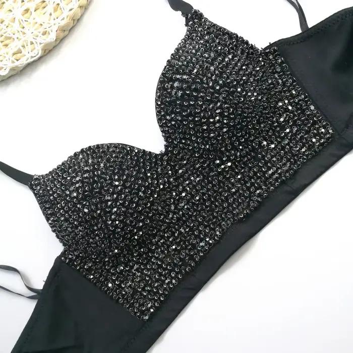 Bustier Steampunk avec Strass pour Femme