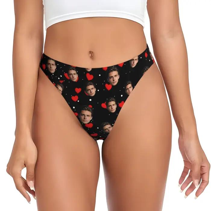 Lingerie personnalisée avec photo de visage pour femmes