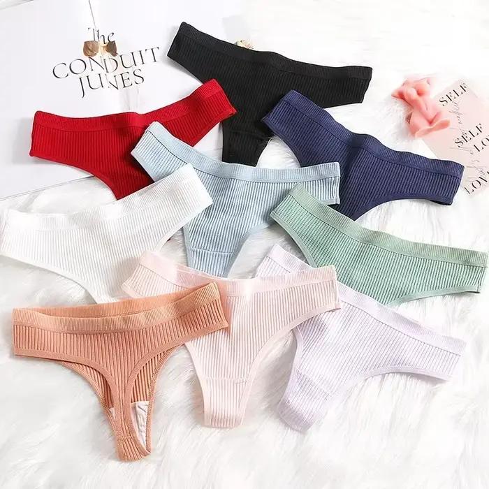 Culotte côtelée sans couture pour femmes