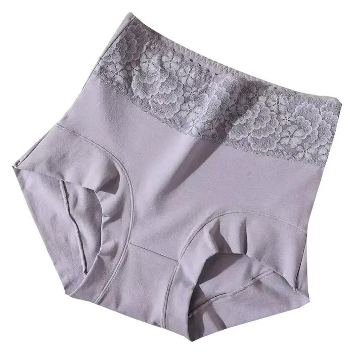 Culotte taille haute en coton pour femmes